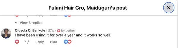 Fulani Hair Gro result 4
