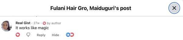 Fulani Hair Gro result 5
